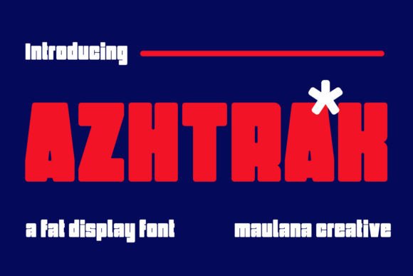 Azhtrak: A Modern Display Font for Web Design
