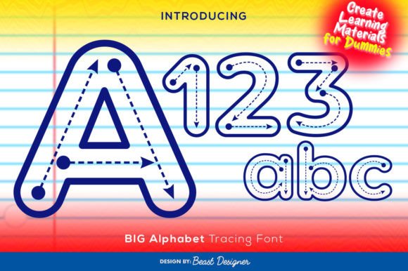 Big Alphabet Tracing: A Font for Learning and Design