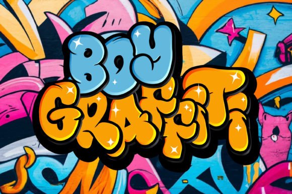 Boy Graffiti Font: A Bold Choice for Creative Crafters