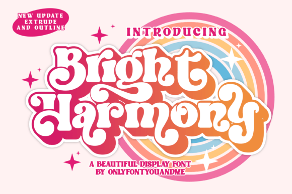 Bright Harmony: A Display Font for Impactful Digital Design