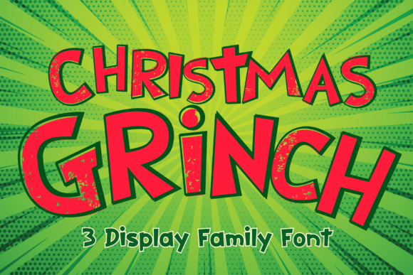 Christmas Grinch: A Playful Display Font for Campaigns