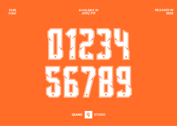 Clio: A Bold Display Font for Sports and Racing Branding