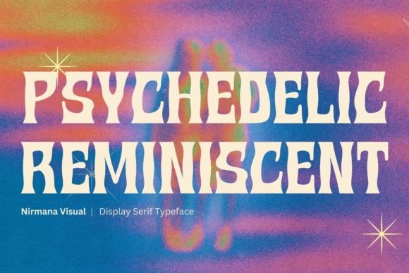 Psychedelic Reminiscent: A Font for Crafters Who Love Color and Creativity