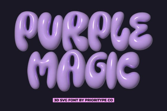 Purple Magic: A Display Font for Editorial Expression