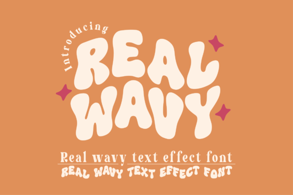 Real Wavy: A Bold and Quirky Display Font for Retro Projects