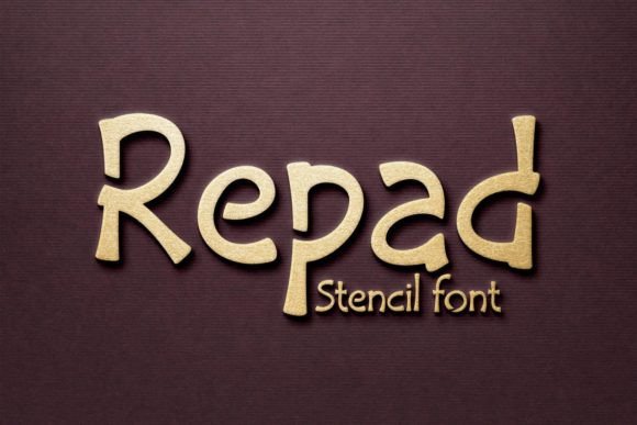 Repad Stencil: A Playful Display Font for Editorial Design