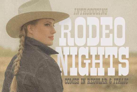 Rodeo Nights: A Bold Font for Digital Branding and Web Design