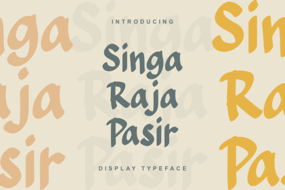 Singa Raja Pasir: A Font for Desert-Inspired Brand Campaigns