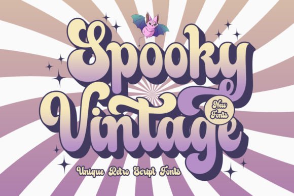 Spooky Vintage: A Retro Font with Character