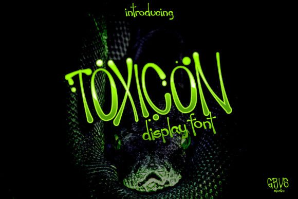 Toxicon Font: A Psychedelic Pulse for Branding