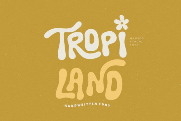 Tropi Land: A Playful Display Font for Editorial Design