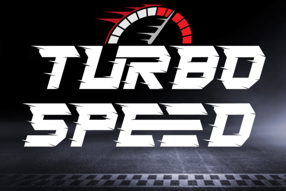 Turbo Speed Font: A Dynamic Typographic Asset for Web Design