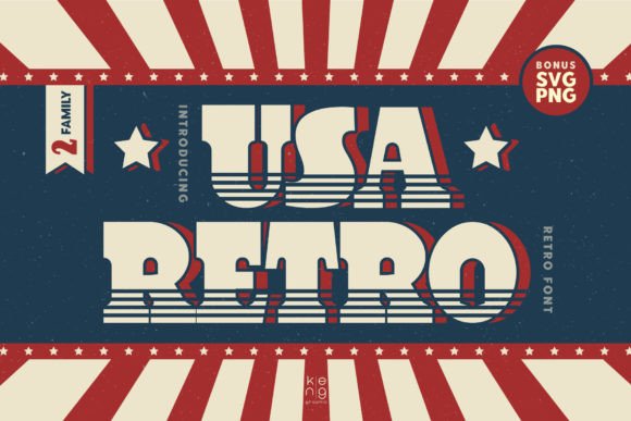 Usa Retro: A Timeless Display Font for Editorial Design